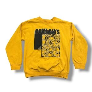 RARE Bastille Doom Days Yellow Crewneck Sweatshirt 2019 Official Size Medium